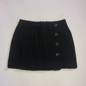 Black mini skirt